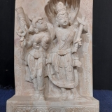 インド 「守護神ヴィシュヌと妻ラクシュミ」 神像 仏像 彫刻 大理石 インテリア